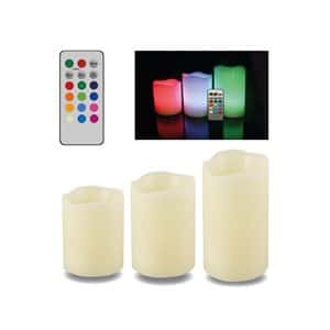 173054 – Pack of 3 RGB LED Candle