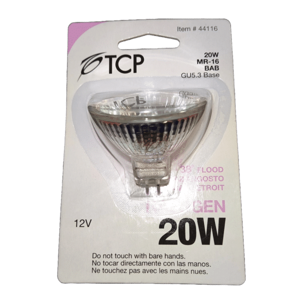 MR16 Halogen Light Narrow Beam 12V 20W GU5.3