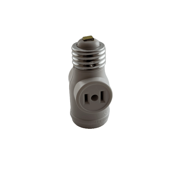 Bulb socket adapter E26 to 2 sockets 120v female