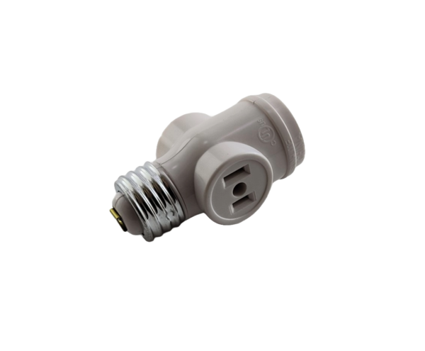 Bulb socket adapter E26 to 2 sockets 120v female