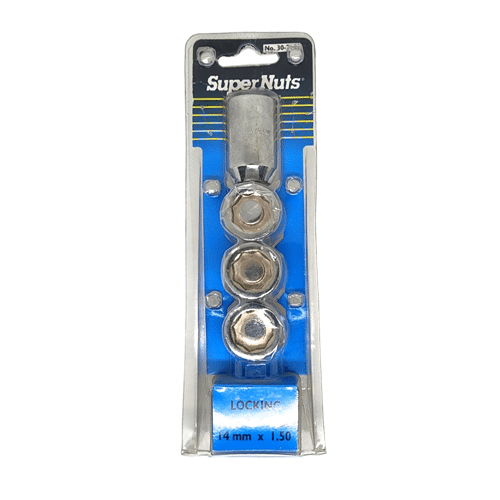 Écrous de roue à verrouillage en acier chromé – 14 mm x 1,5
