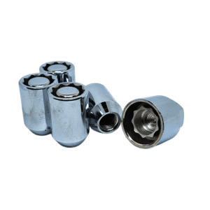 Écrous de roue à verrouillage en acier chromé – 12 mm x 1,25