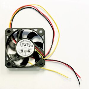Ventilateur 12VDC MW-510H12C 50x10mm, 0.14A, compact et efficace pour le refroidissement électronique et modules embarqués.