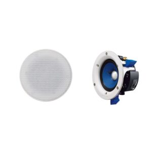 Yamaha NS-IC400 in-ceiling speakers for ceiling installation, with paintable grille and dust protection. Ideal for natural sound quality and easy installation.