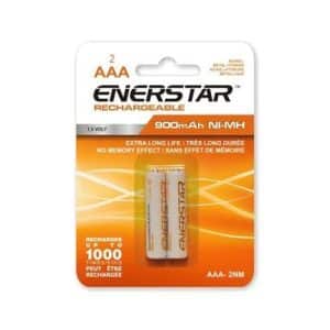 ENERSTAR AAA-2NM – Pack of 2 AAA NI-MH Rechargeable Battery