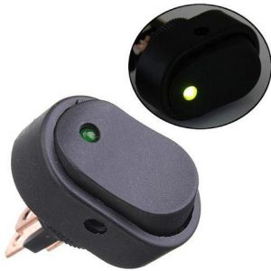ASW-20D-GREEN – Green Illuminated Toggle Switch
