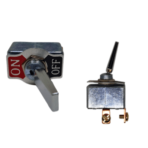 Interrupteur à levier R13‑401A2A‑07, 12 V DC 50 A, robuste et fiable pour applications auto, marine ou industriel.