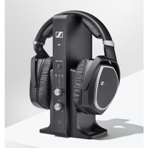 Discover the Sennheiser RS 195 wireless headphones for a high-quality Hi-Fi audio experience. Wireless range up to 100 meters, 18-hour battery life.