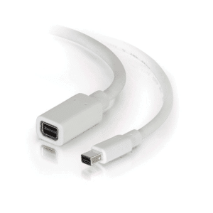 Câble d'extension mini displayport 3" blanc – MINI-DP-MINI-DP-3FT