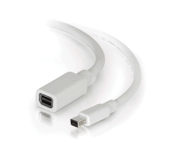 Câble d'extension mini displayport 3" blanc – MINI-DP-MINI-DP-3FT