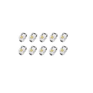 Pack of 10 4 pin RJ-11/RJ-14 Modular Telephone Plugs