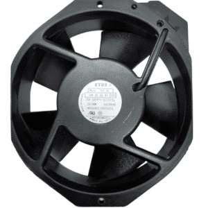 Ventilateur axial ETRI 148VE 208-240VAC, 13/14W, dimensions 172x150x38mm – robuste et fiable pour ventilation industrielle et électronique.