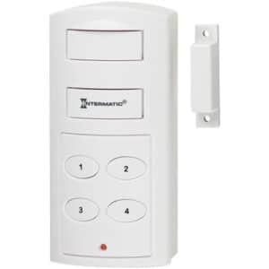 Intermatic SP130B magnetic trip wireless alarm with keypad. 110dB alarm, protection for doors and windows, activation/deactivation with security code.