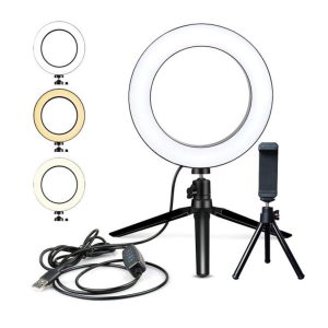 GlobalTone 03663 – 10" Ring of light with phone mount