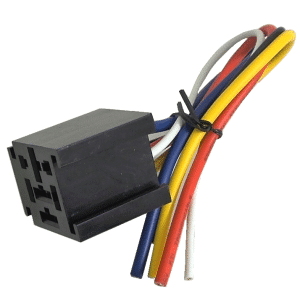 12V 80A 5 Contact Relay Base with Wires