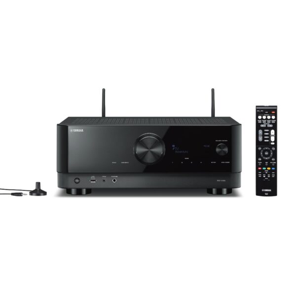 Découvrez l'amplificateur Yamaha RX-V4A, offrant une puissance de 5 x 100W, prise en charge 4K Ultra HD, connectivité Wi-Fi et Bluetooth, et compatibilité avec Alexa et Google Assistant pour une expérience audio immersive.