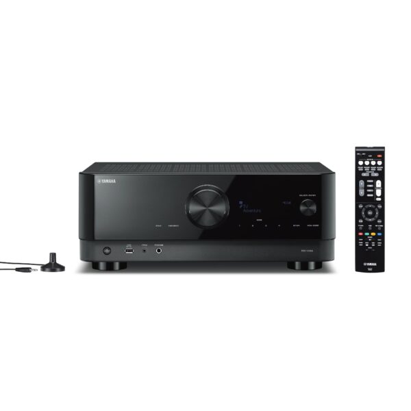 Découvrez l'amplificateur Yamaha RX-V4A, offrant une puissance de 5 x 100W, prise en charge 4K Ultra HD, connectivité Wi-Fi et Bluetooth, et compatibilité avec Alexa et Google Assistant pour une expérience audio immersive.