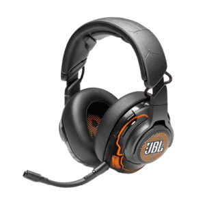 Découvrez le JBL Quantum ONE : casque de jeu filaire offrant un son spatial JBL QuantumSPHERE 360™, réduction de bruit active, et drivers 50 mm Hi-Res pour une immersion totale sur PC, Xbox, et PS5.