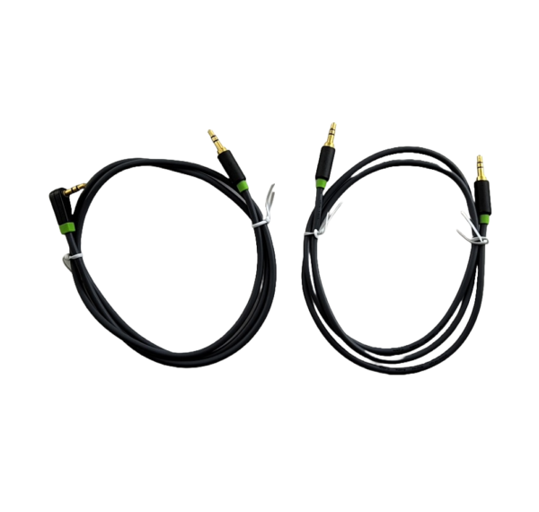 3.5mm Stereo Male to Male Auxiliary Cable 3 Feet - Pack of 2