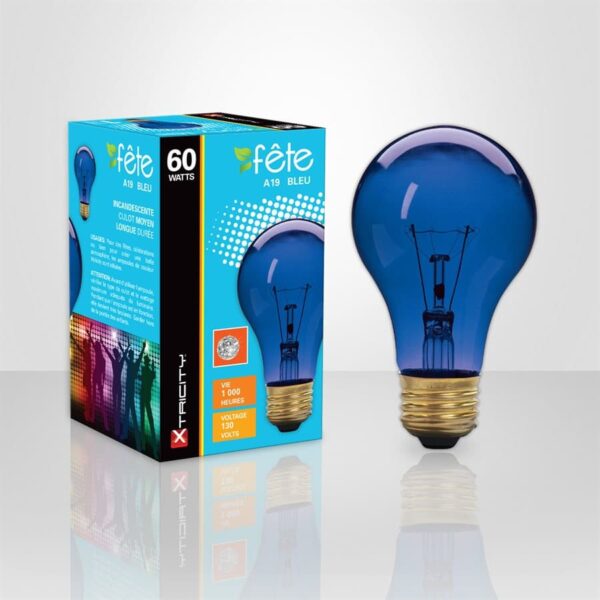 Xtricity 1-63011 –Blue A19 6B0W Party Bulb -1