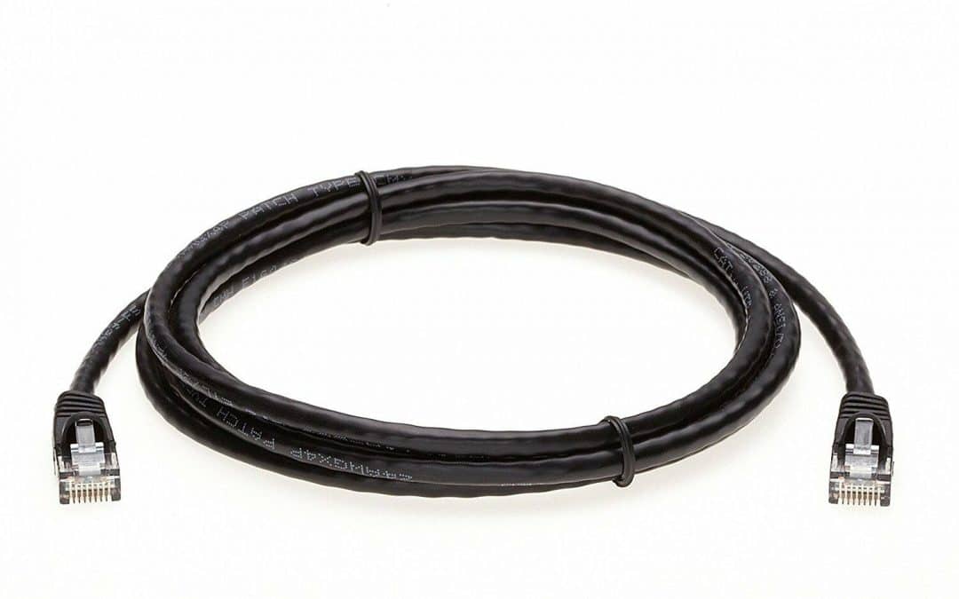 GE 11082 – 6′ Black Cat5E Patch Cable