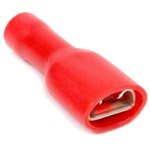 Pack of 10 – .250" 18-22 AWG Insulated Female Terminal