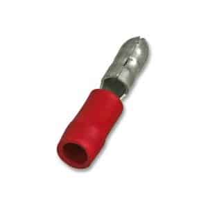 Terminaux bullet mâle 4 mm 18-22 AWG – PQT de 10