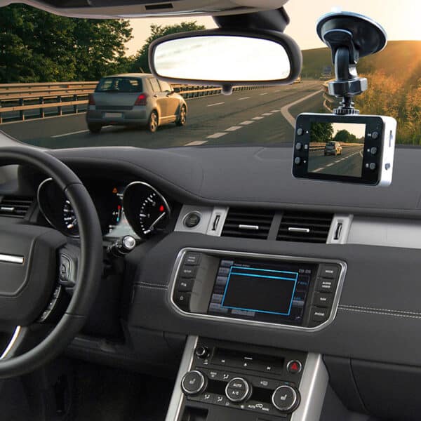 Armor ALL™ HD Dashboard Camera with 2.4-inch LCD screen, supports SD cards up to 32GB, IR night vision, and flexible recording options for enhanced road safety.