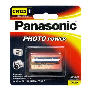 Batterie Lithium 3V CR-123A – Panasonic