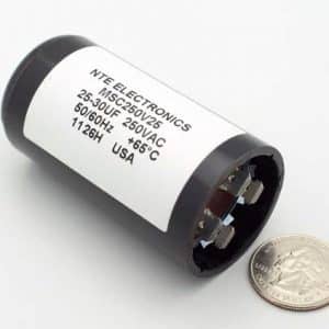 NTE Electronics MSC250V25 – 250 VAC 25-30MFD Capacitor
