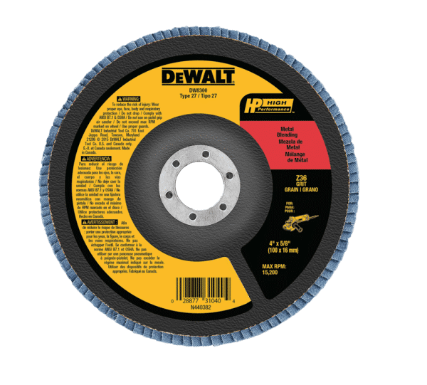 DeWalt DW8304 – Type 27 HP Flap Disc