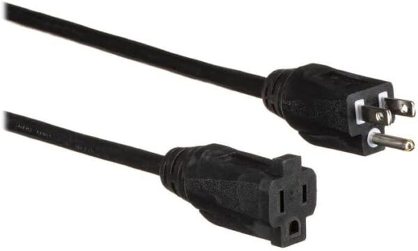 Cordon d'extension A/V extérieur PRO POWER de 50 pieds, 12 AWG, certifié UL, idéal pour événements et utilisations professionnelles. Robuste et durable.