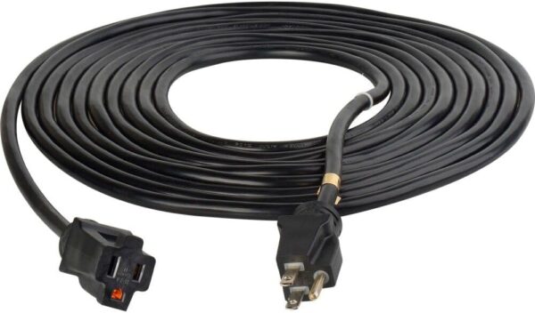 Cordon d'extension A/V extérieur PRO POWER de 50 pieds, 12 AWG, certifié UL, idéal pour événements et utilisations professionnelles. Robuste et durable.