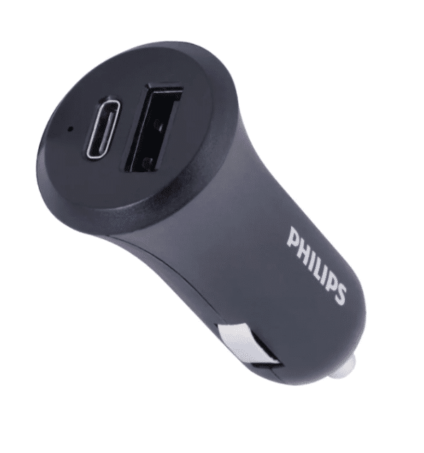 Chargeur USB double pour voiture – PHILIPS DLP2557/37