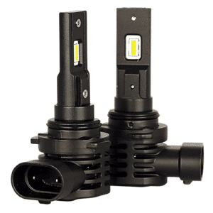 Kit de phares DEL Eurovision VXLED9006 9006/HB4 6000 lumens 6000K compatible 9-32V pour voiture et camion, installation plug-and-play.