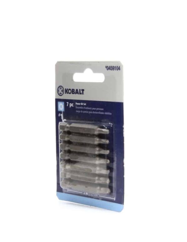 Ensemble d'embouts carrées pour perceuse PQT de 7 – Kobalt 0459104