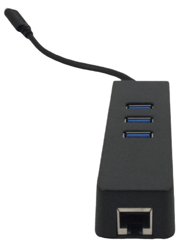 USB 3.1 TYPE C TO USB 3.0 3 PORT + ETHERNET ADAPTER
