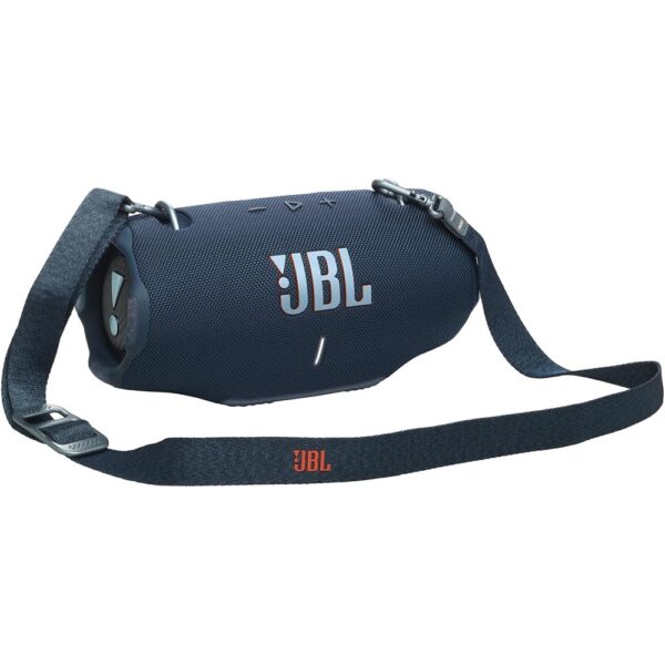 The JBL Xtreme 3 offers powerful JBL Original Pro sound, 15 hours of battery life and an IP67 waterproof design. Perfect for all your adventures, it connects easily via Bluetooth and integrates PartyBoost for an immersive music experience.