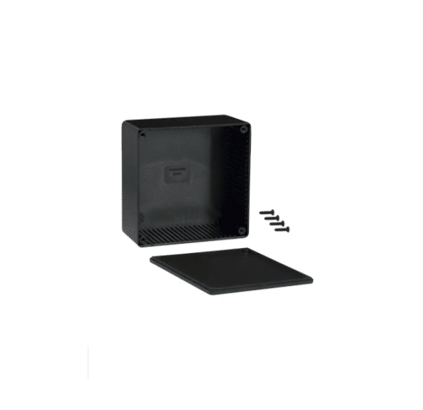 Hammond Manufacturing 1591USBK  – 4.7" X 4.7" X 2.3" ABS Enclosure Box -1