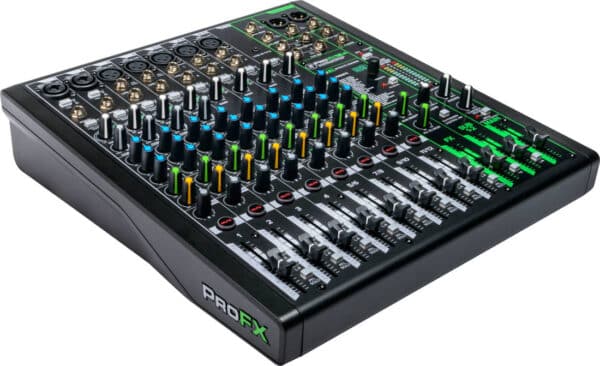 Mélangeur ProFX12v3 à 10 canaux avec10-channel ProFX12v3 mixer with integrated effects and USB connectivity, ideal for studio recordings, live performances, podcasts, and professional events.effets intégrés et connectivité USB, idéal pour les enregistrements en studio, performances live, podcasts, et événements professionnels.