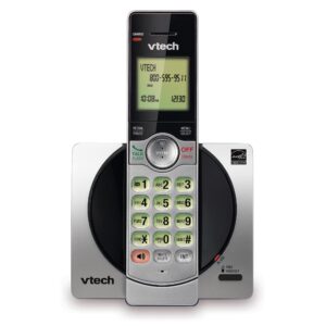 Le VTech CS6919 est un téléphone sans fil DECT 6.0 avec haut-parleur duplex intégral, afficheur, blocage d'appels, répertoire de 50 contacts, écran rétroéclairé et possibilité d'ajouter jusqu'à 5 combinés.