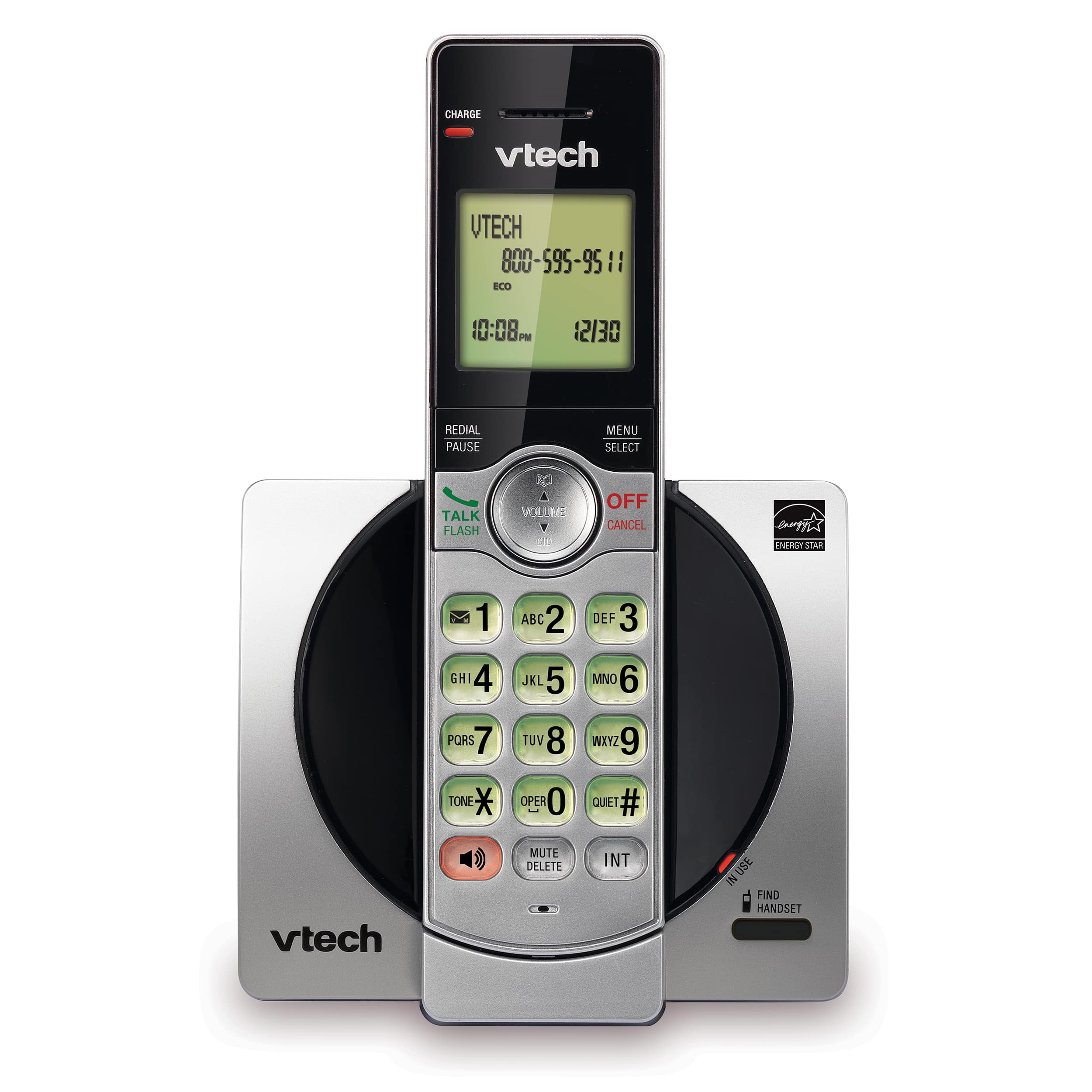 Le VTech CS6919 est un téléphone sans fil DECT 6.0 avec haut-parleur duplex intégral, afficheur, blocage d'appels, répertoire de 50 contacts, écran rétroéclairé et possibilité d'ajouter jusqu'à 5 combinés.
