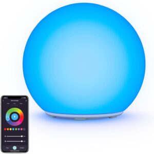 Atomi at1453 Smart Orb Portable LED Light: Illuminate your space with over 16 million colors. Waterproof (IP65), WiFi connected, and compatible with Alexa and Google Assistant. Up to 6 hours of autonomy.