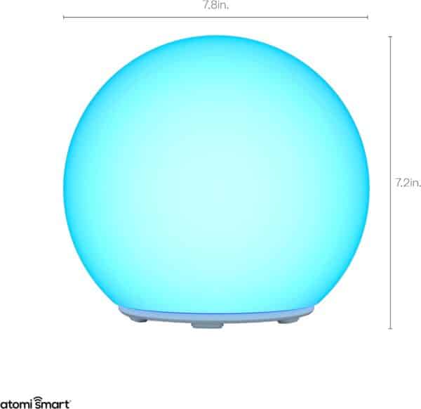 Lumière DEL Portable Orb Intelligente Atomi at1453: Éclairez votre espace avec plus de 16 millions de couleurs. Étanche (IP65), connectée WiFi, et compatible avec Alexa et Google Assistant. Jusqu'à 6 heures d'autonomie.