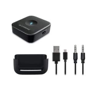 Stream audio wirelessly from your TV or PC to Bluetooth headphones or speakers. Bluetooth Audio Transmitter Kit, easy setup, 33 feet range.