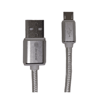 Câble Micro USB 1 mètre Ultralink ULUSB1MS – Série Premium, idéal pour la charge et le transfert de données avec une connexion fiable.