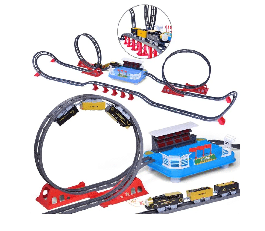 Roller Coaster Circuit Train Set 78 pieces Add Tronique