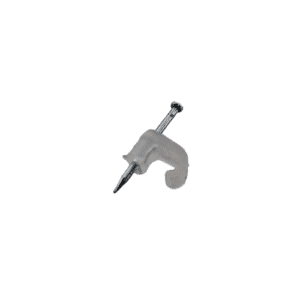 Agrafes TC 4×6 pour câble plat, paquet de 100, fixation durable et discrète pour câbles plats électriques, réseau ou audio, usage domestique ou professionnel.