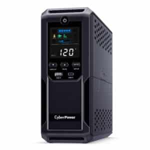 Onduleur CyberPower CP1500AVRLCD3 1500VA / 900W avec écran LCD, AVR et protection surtension, idéal pour PC gaming, réseau et équipements électroniques.