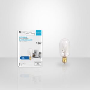 Ampoule T7 15 W claire pour appareils électroménagers, 120 V, culot E12/E17, idéale pour réfrigérateur, four et micro-ondes.